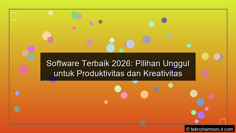 Read more about the article Software Terbaik 2026: Pilihan Unggul untuk Produktivitas dan Kreativitas